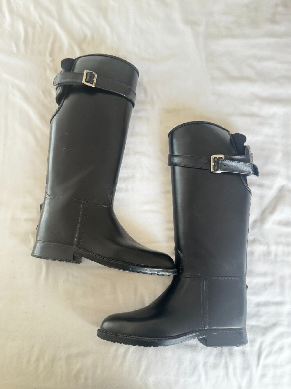Dav Tall Rain Equestrian Field Riding Boots Fleece Lined US 8 / EUR 38